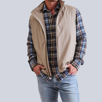 Lanificio Colombo Ranger Vest in soft brown - men's item - detail view