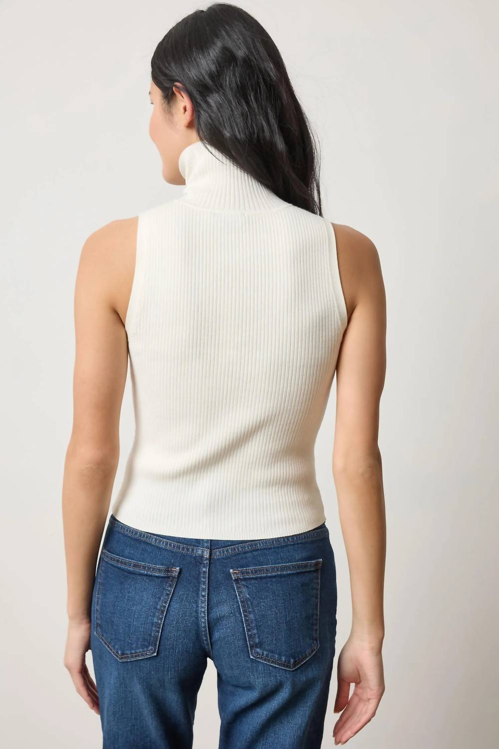 Lilla P - Rib Turtleneck Shell Sweater