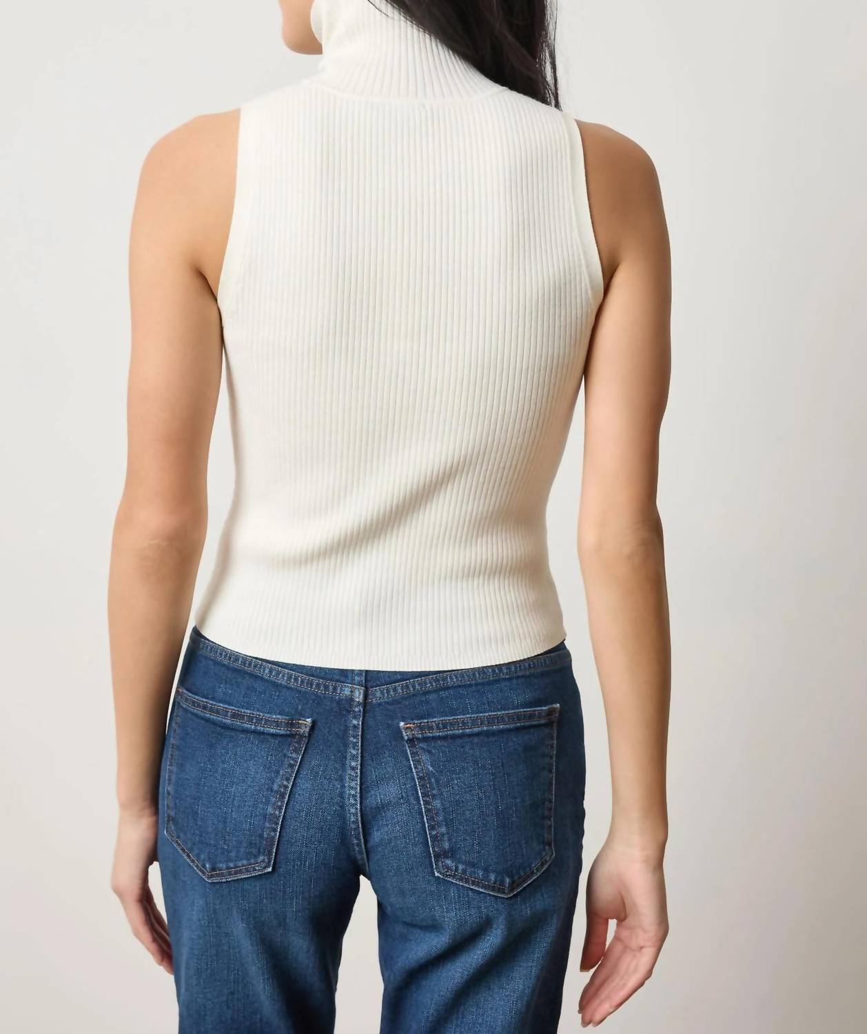Lilla P - Rib Turtleneck Shell Sweater