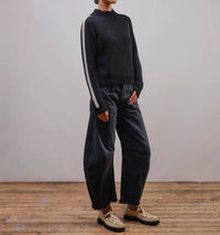 The Endery - Racing Stripe Mockneck Top