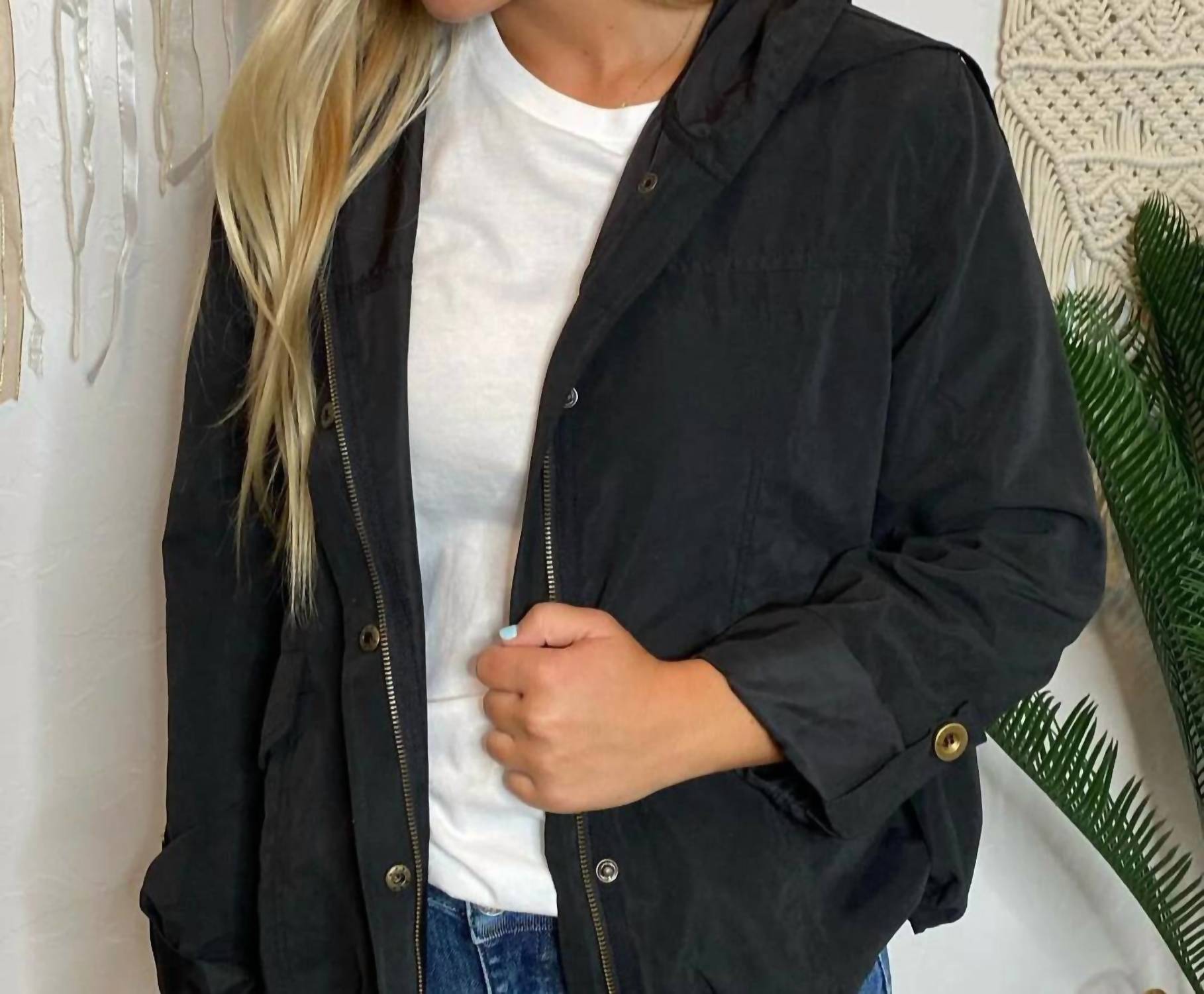 Blu Pepper - Wind Breaker In Regular & Curvy Jacket