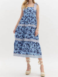 entro Andie Midi Dress in blue - women's dress