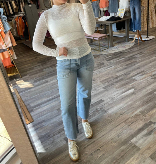 Cloud Ten - Patterned Lace Long Sleeve