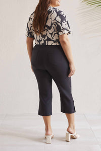 Tribal - Flatten It Pull On Capri - Plus
