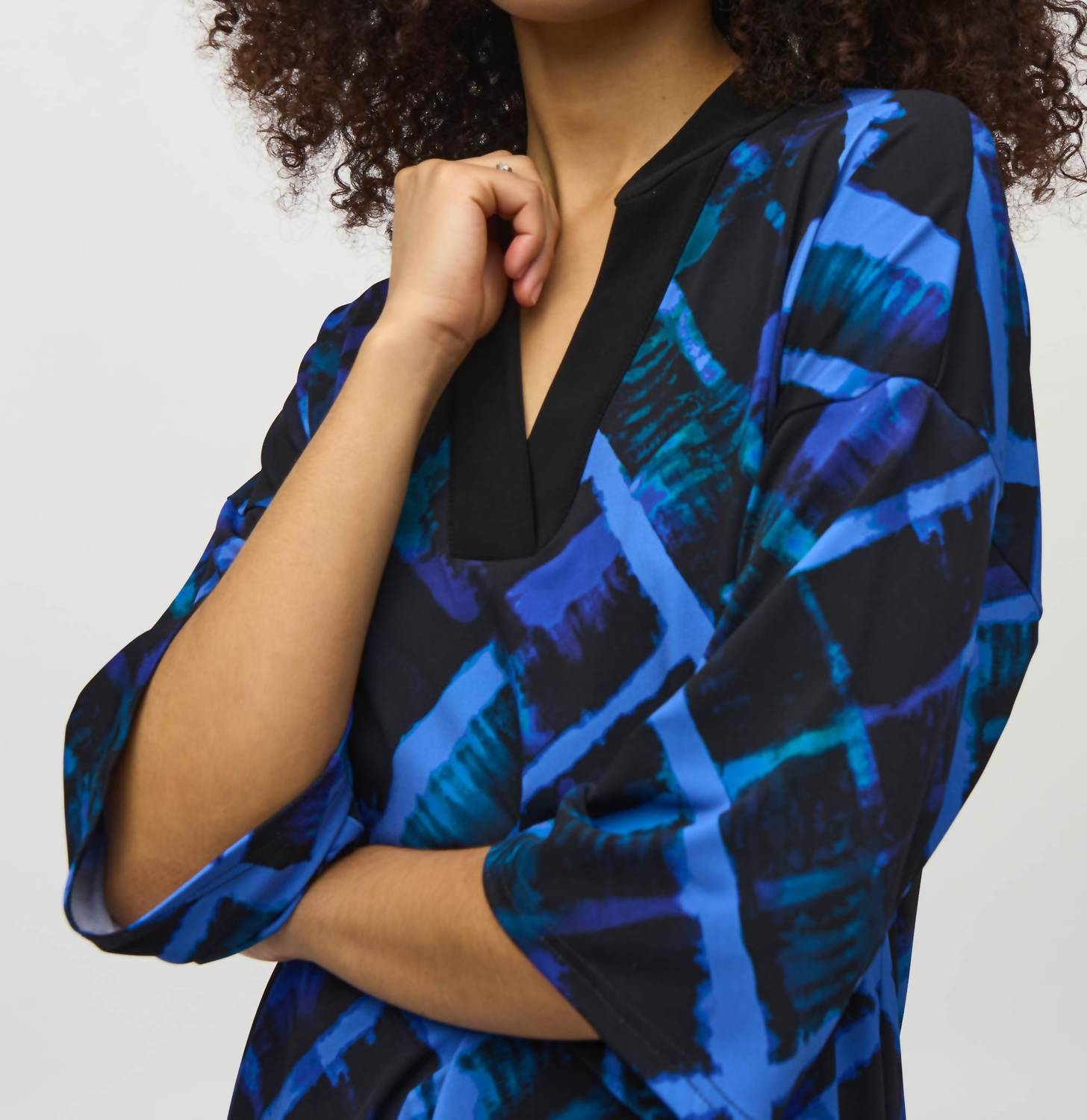 Joseph Ribkoff - Abstract Print Boxy Top