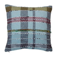 Creative Co-Op - Woven Cotton & Wool Madras Plaid Pillow