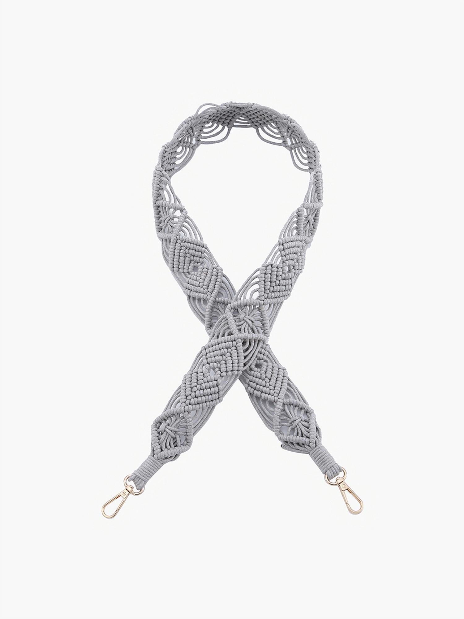 Jen & Co. - Women's Woven Macrame Crossbody Purse Strap