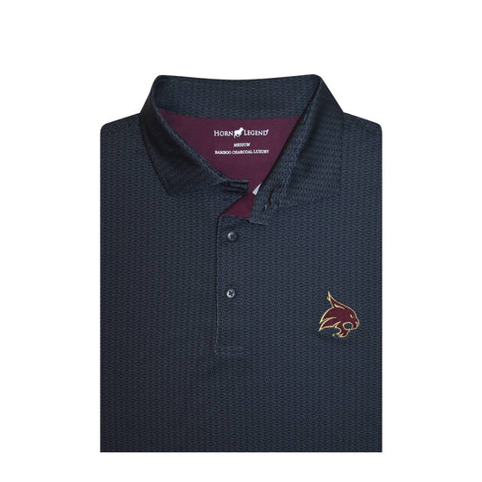Horn Legend - Men's A&m Football Weave Polo