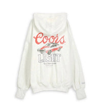 The Laundry Room Women's Coors Light Racing Hideout Hoodie in pebbled heather - women's top - detail view
