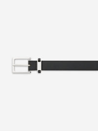 FRAME Women's The Square Buckle Belt in black - women's accessory - detail view