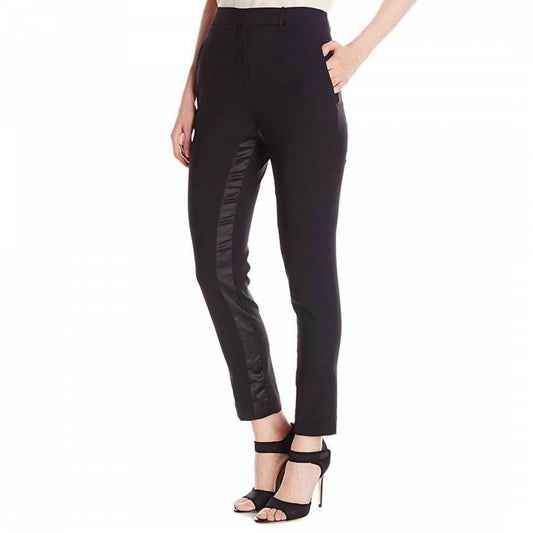 Halston Heritage - Tapered Tuxedo Gabardine Wool Slim Ankle Pants