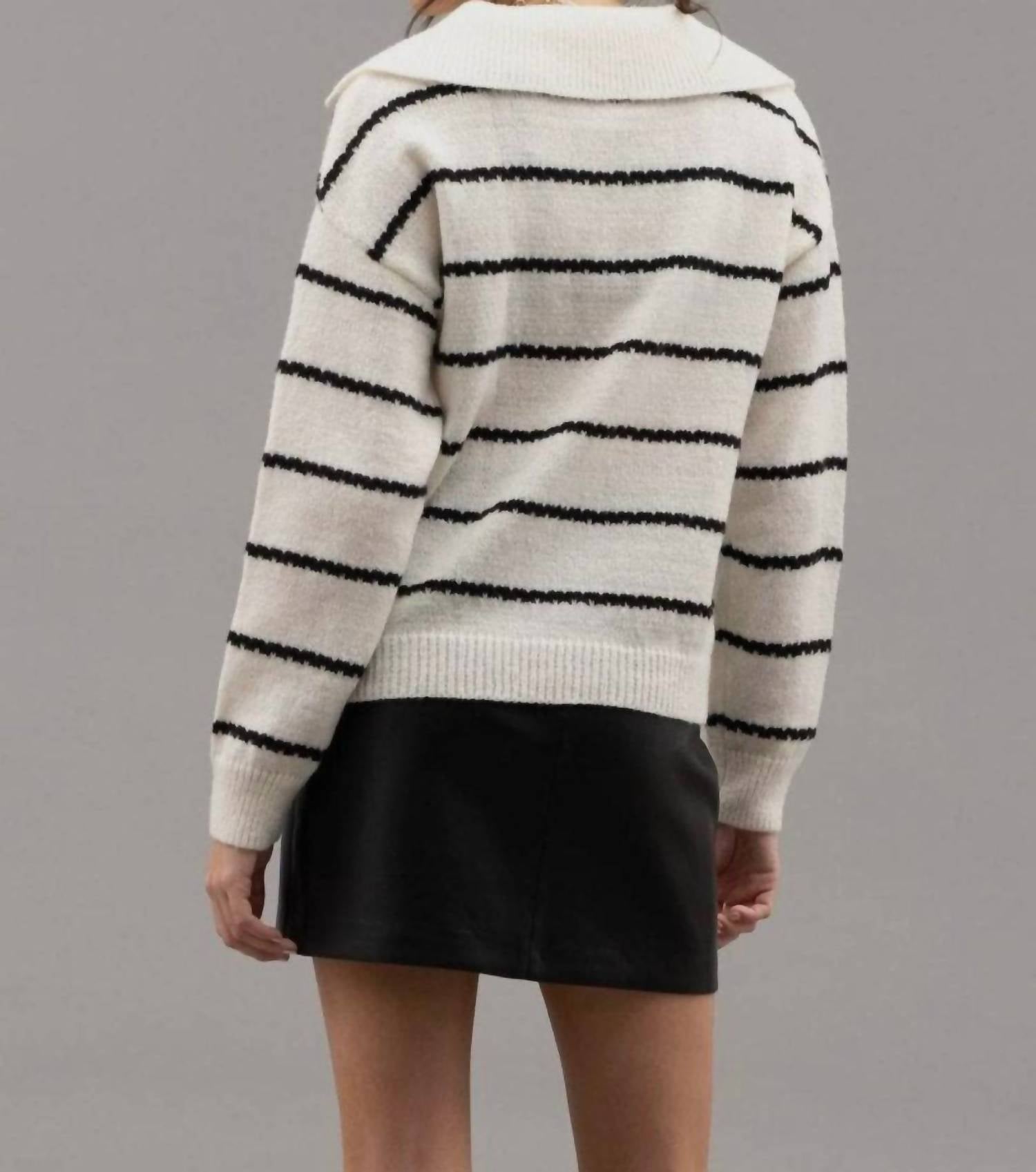 Blu Pepper - Women's Blair Stripe Sweater