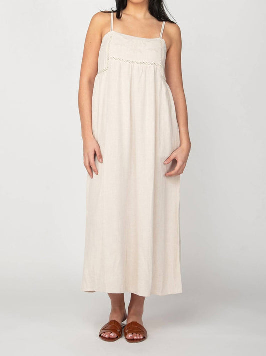 Dex - LINEN BLEND MIDI DRESS