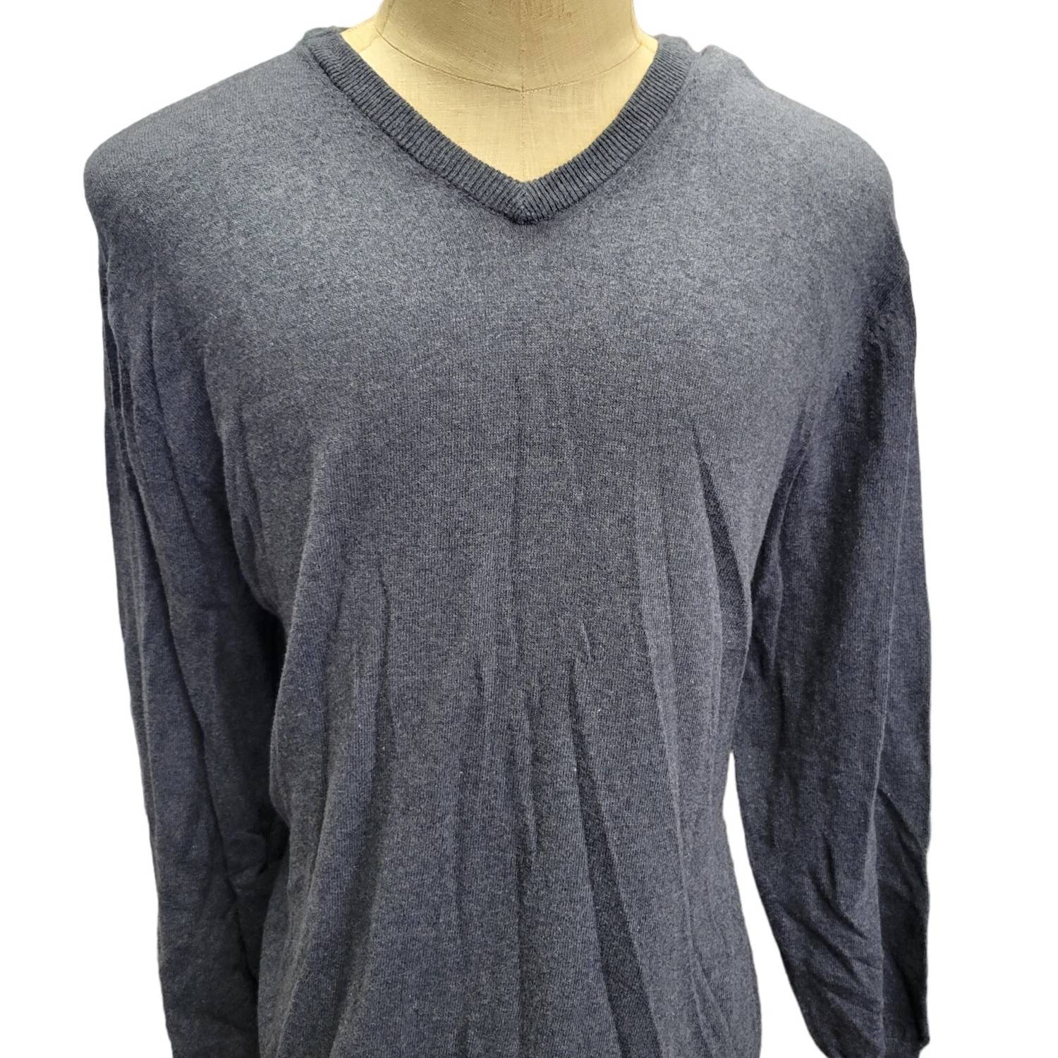 Weatherproof - Men's Cotton Cashmere V-neck Sweater