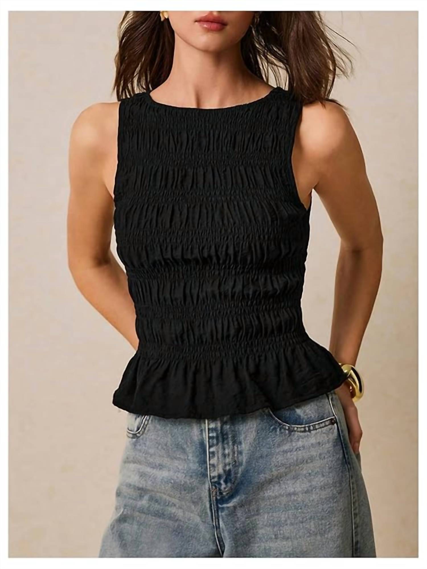 Pistola - Phoebe Smocked Tank Top
