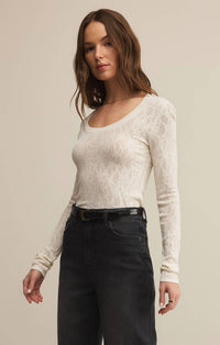 Z Supply - Tibi Scoop Mesh Sweater