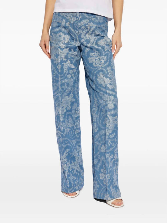 Etro - Floral Print Denim Jeans