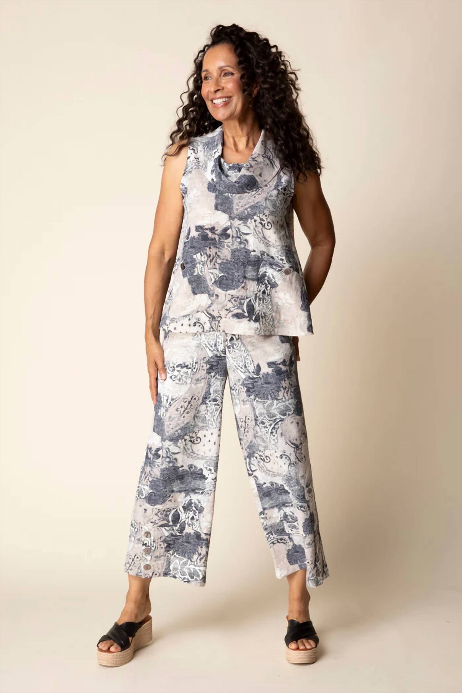 Habitat - Bistro Drape Collar Top
