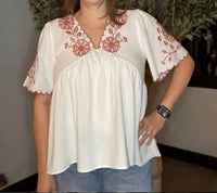 Sage+Fig - Meadow Embroidered Blouse