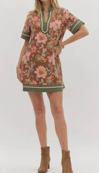 Entro - Fall Floral Dress