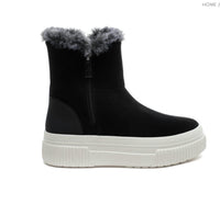J/SLIDES Women's Wally Boots in black white - women's shoe - alternate view