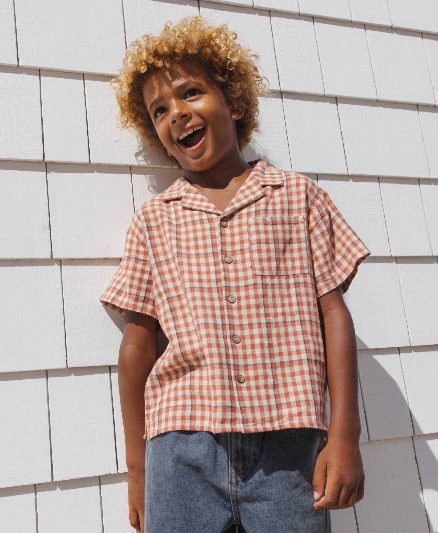 Rylee + Cru - Boy's Lapel Collar Shirt