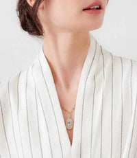 Native Gem - Women's Embellished Amulet Necklace