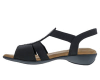 Ros Hommerson Women's Mellow Sandals in black - women's sandal - detail view