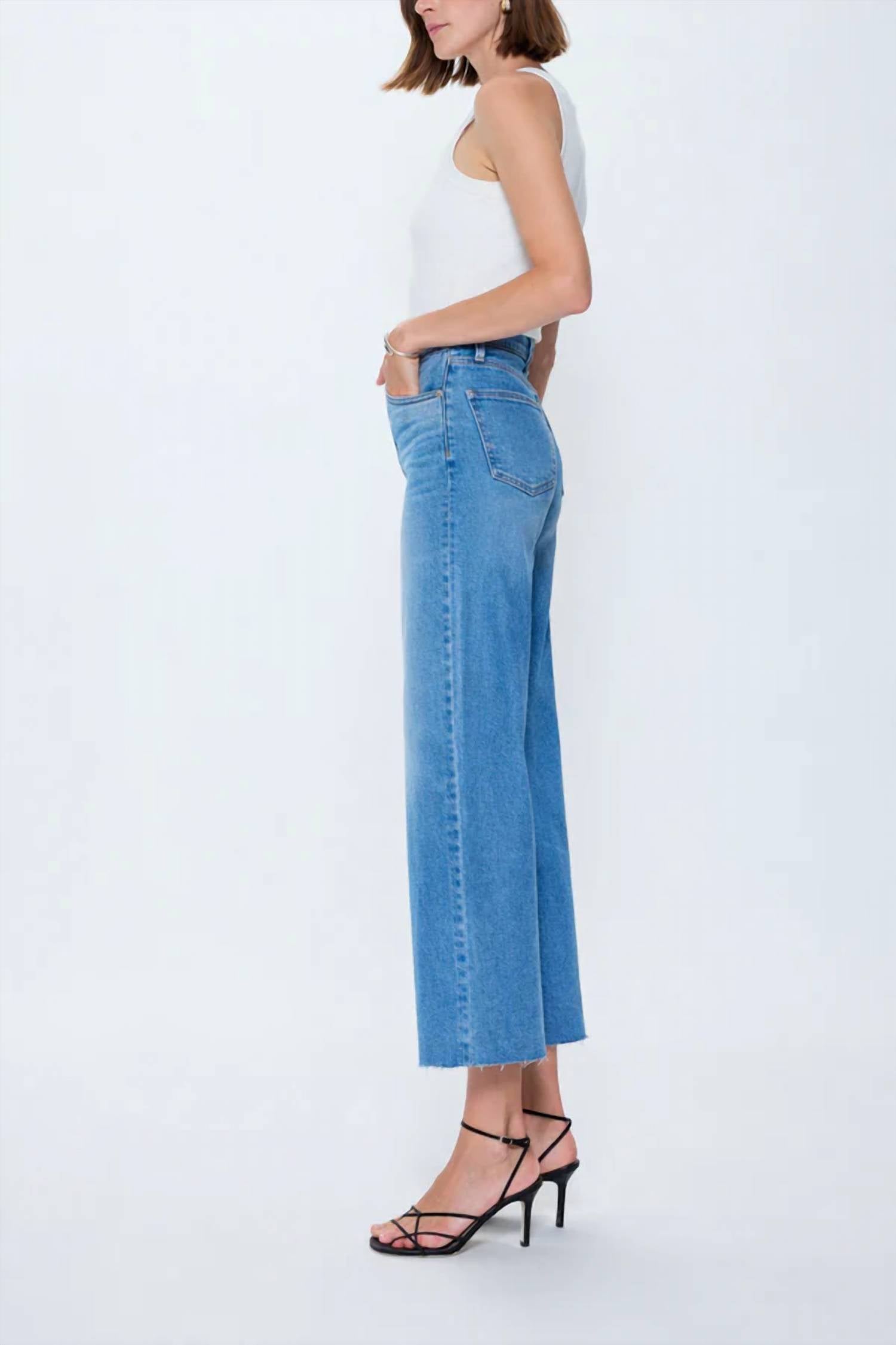 Pistola - Lana Crop High Rise Ultra Wide Leg Jean