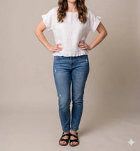 Elliott Lauren - At Ease Ruffle Sleeve Top