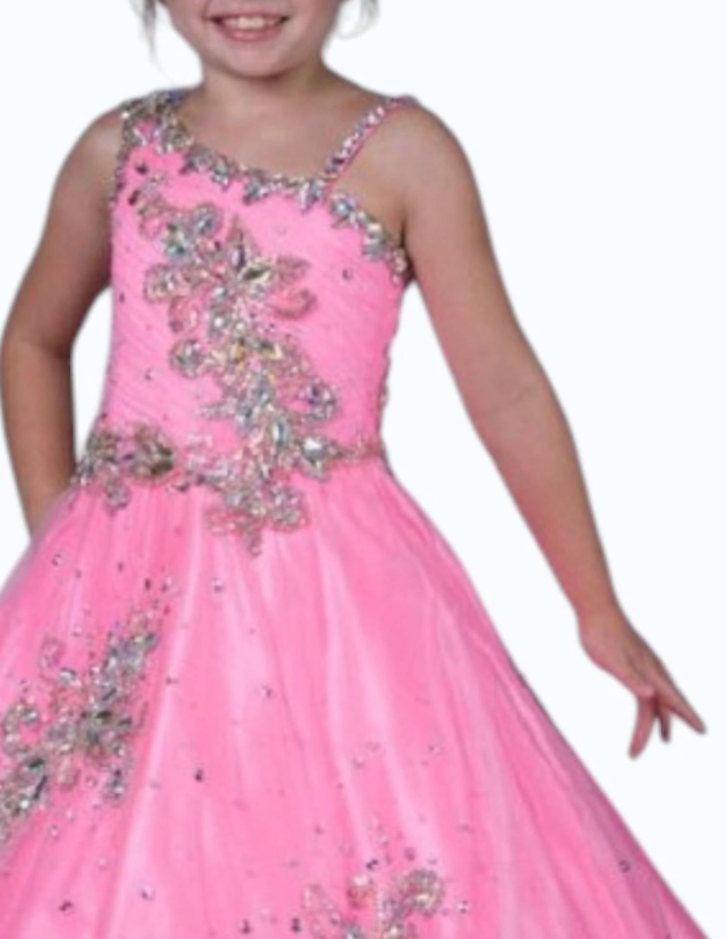 Little Rosie - Girl's Long Pageant Dress