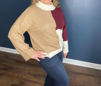 Blu Pepper - Color Block Sweater