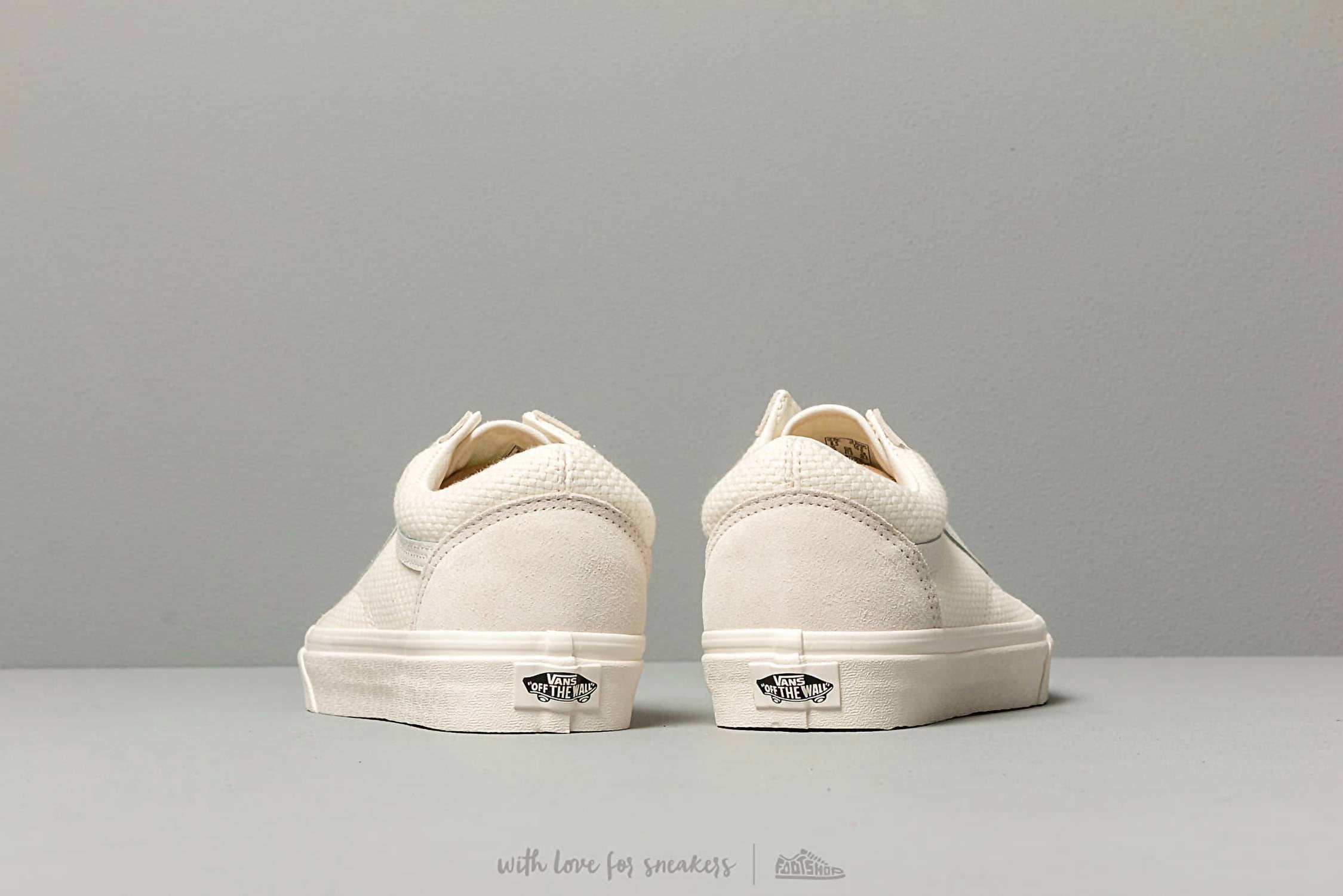 Vans Men's Old Skool Woevn Check Sneakers in cda linen marshmallow - men's sneaker - view 4