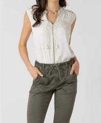 Dex - Beaded Trim Blouse