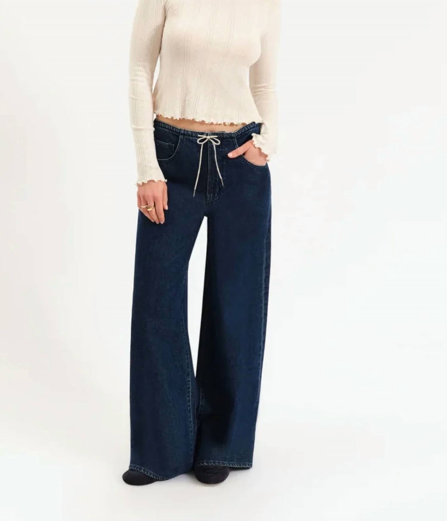 Daze - Madison Mid Rise Wide Leg Jeans