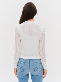 Six/Fifty - Cutout Knit Zip Up Jacket