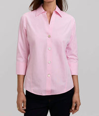 Foxcroft - Paityn No Iron 3/4 Sleeve Top