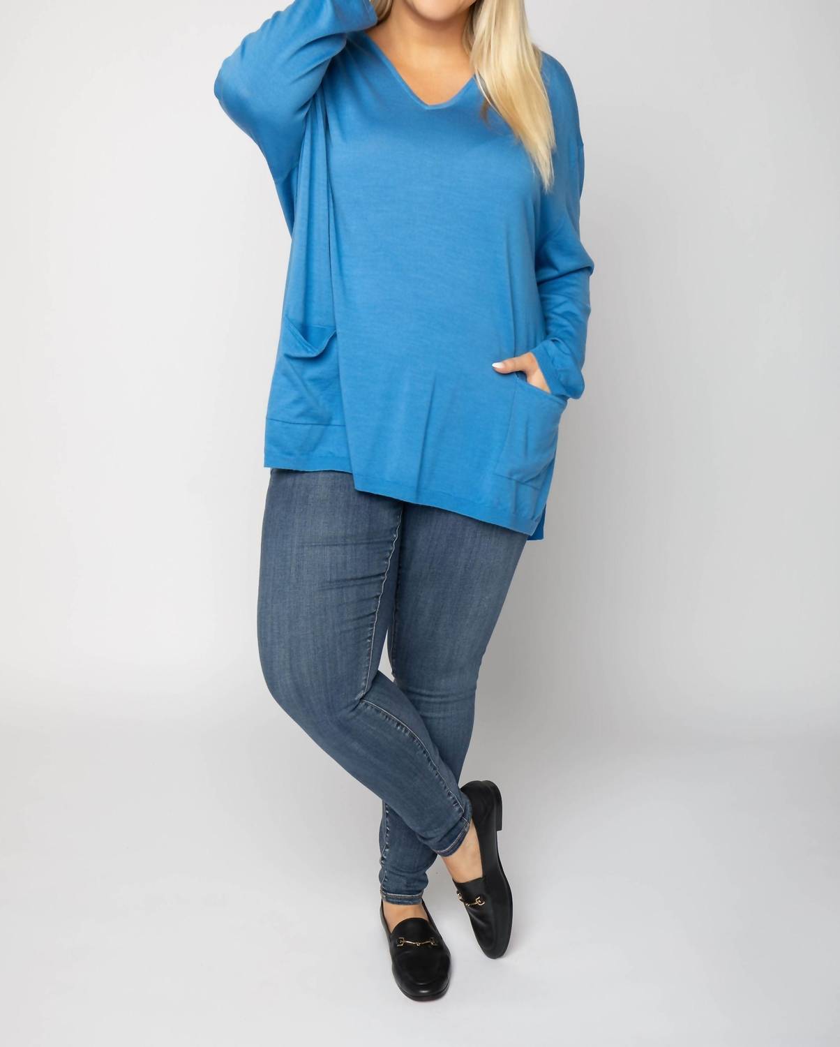 Maison Montagut - Merino V-neck Pullover Sweater - Plus