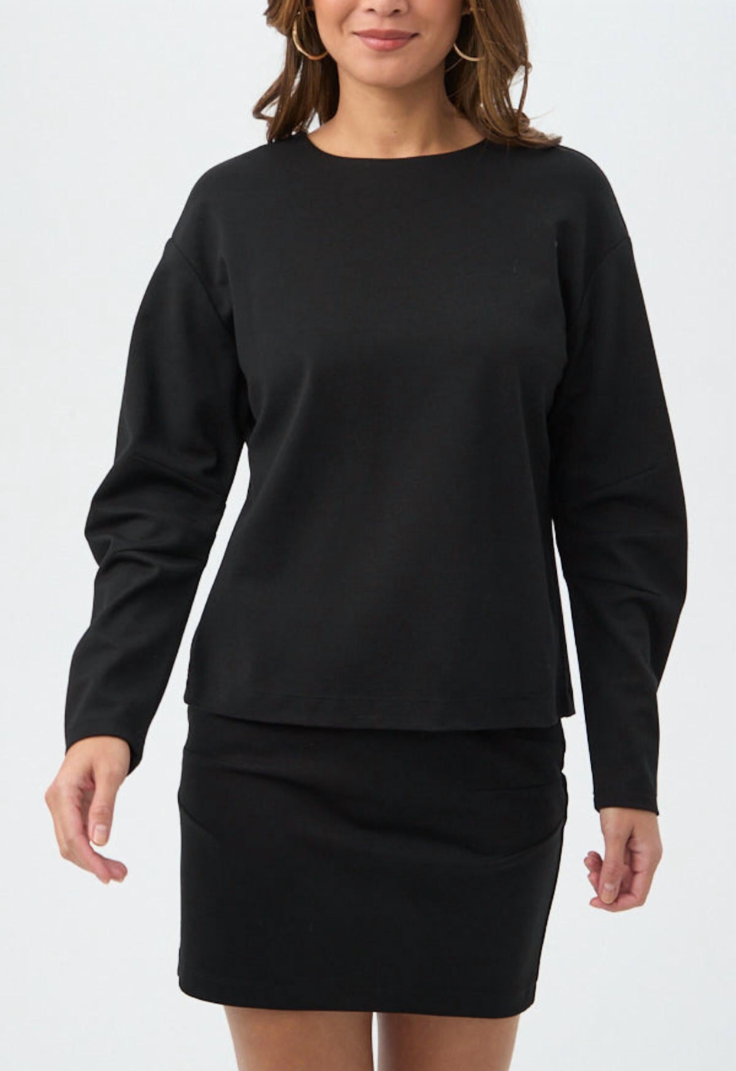 Trina Turk Savoy top in black - women's long sleeve top