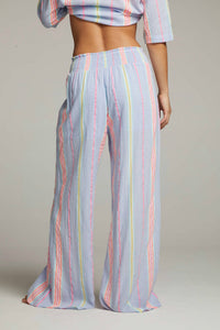 Chaser - Bari Stripe Flared Leg Trouser
