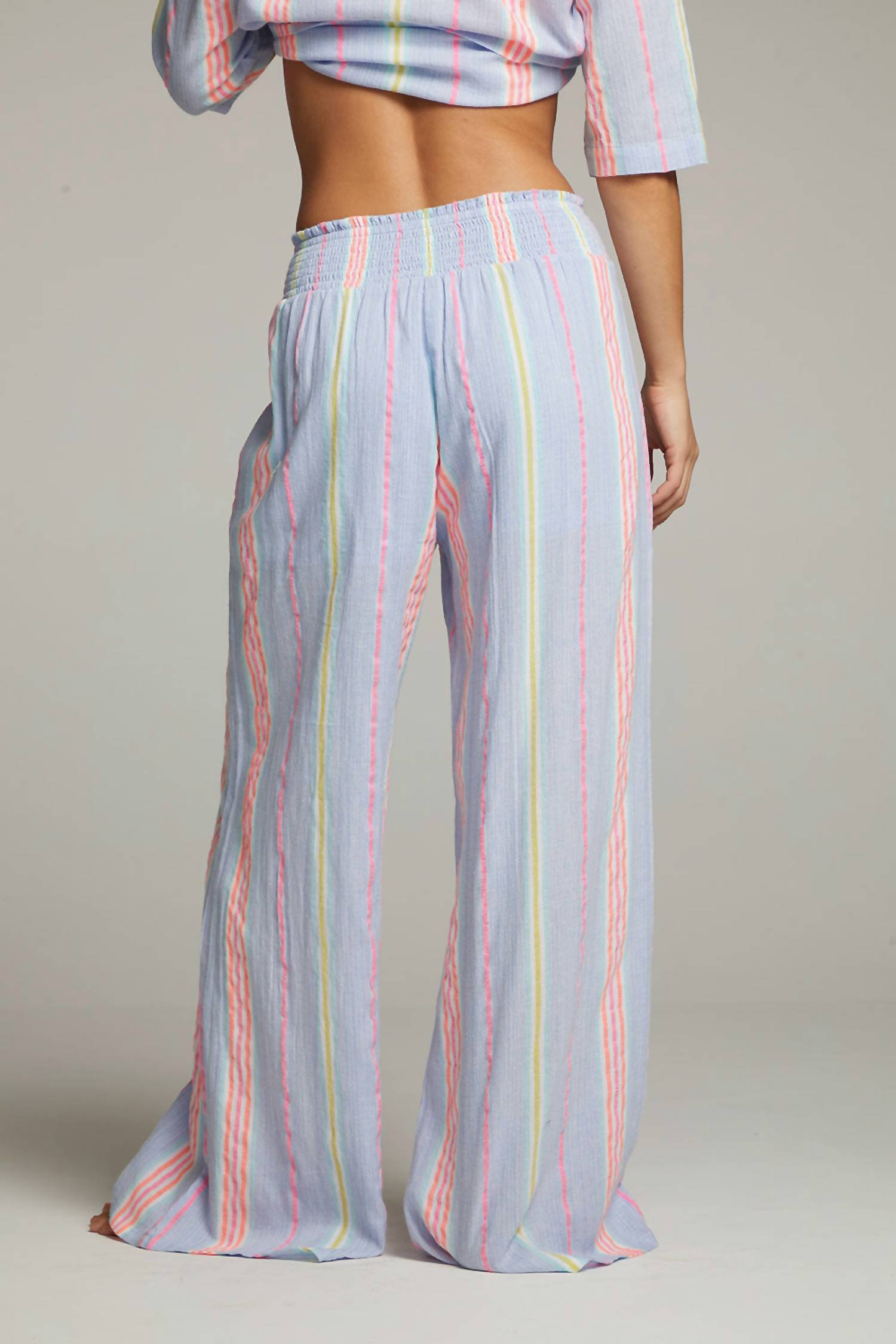 Chaser - Bari Stripe Flared Leg Trouser