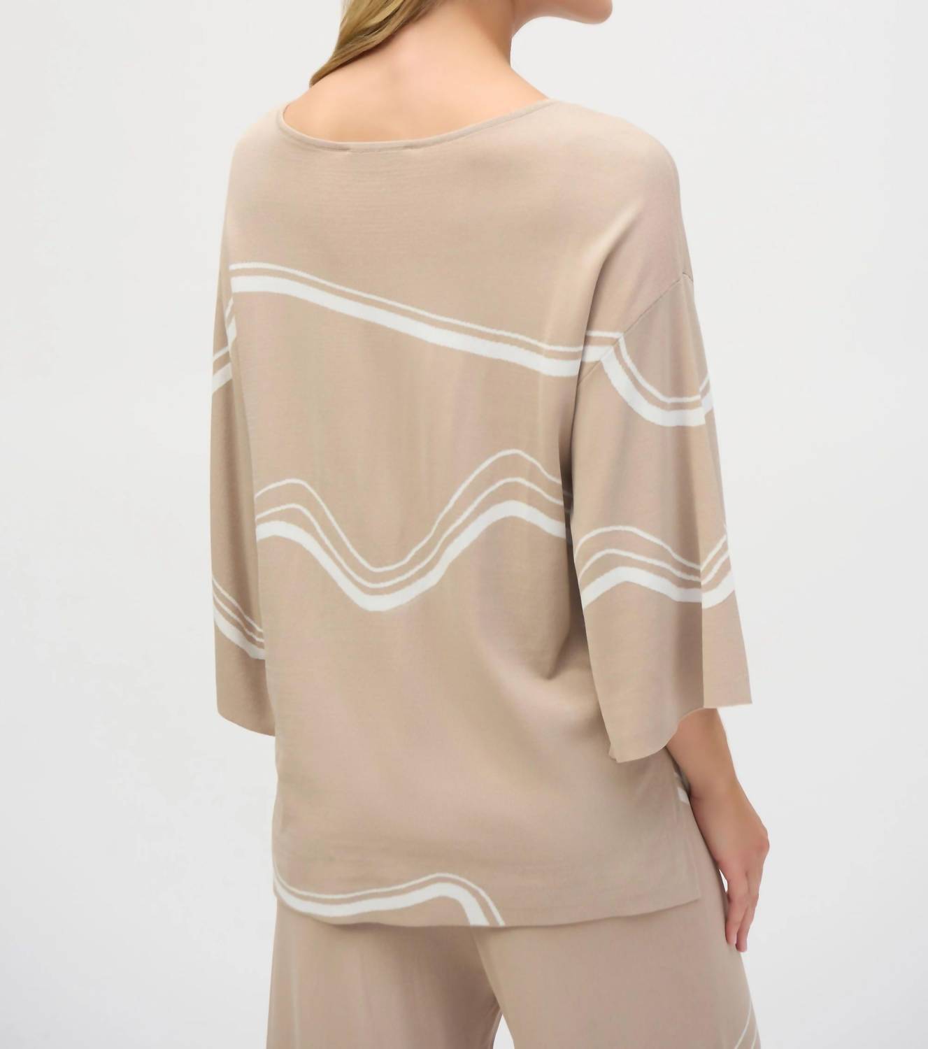 Joseph Ribkoff - Wavy Stripes Loose Fit Top