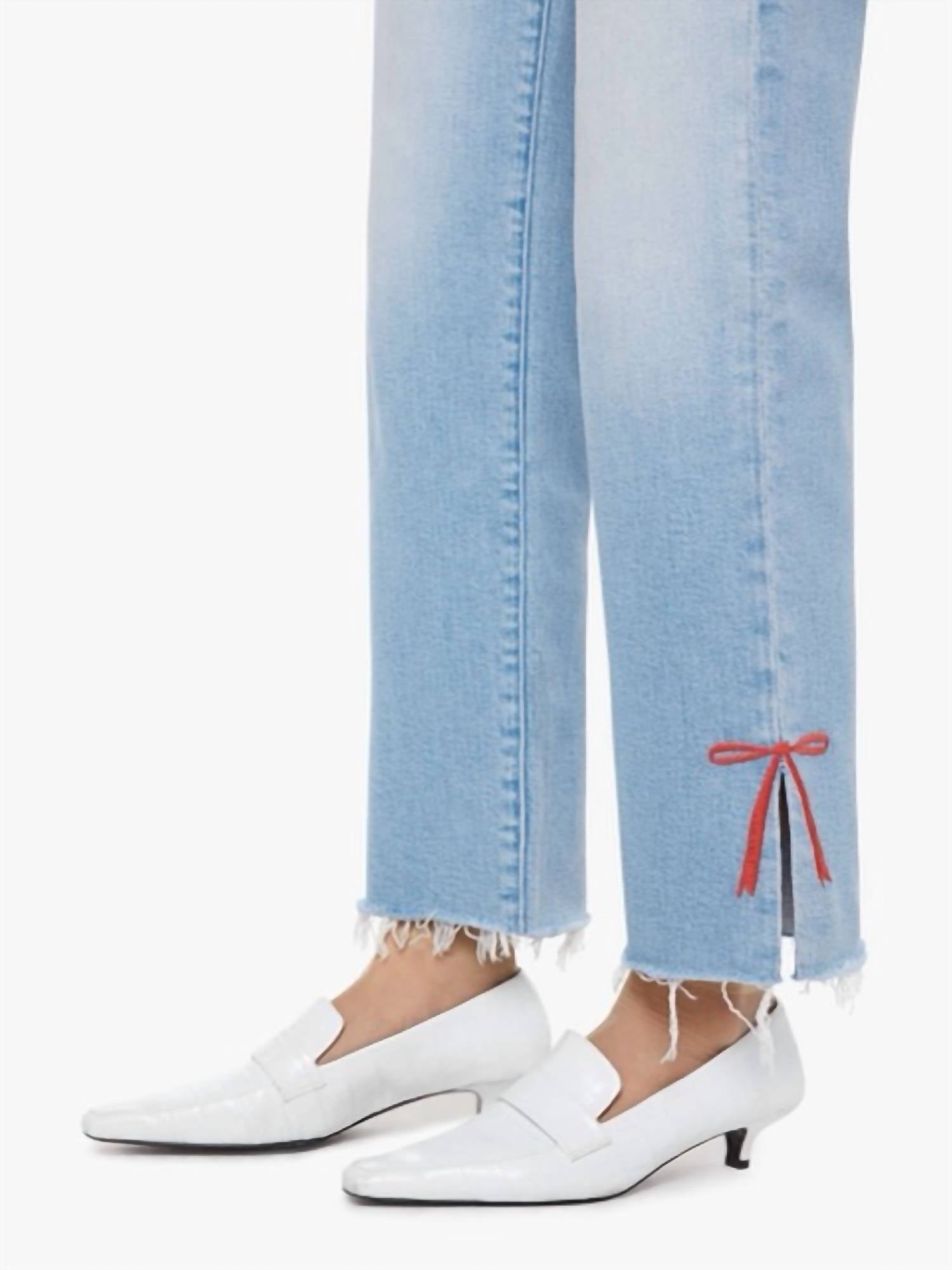 Mother - Rambler Zip Slice Hover Fray Jeans