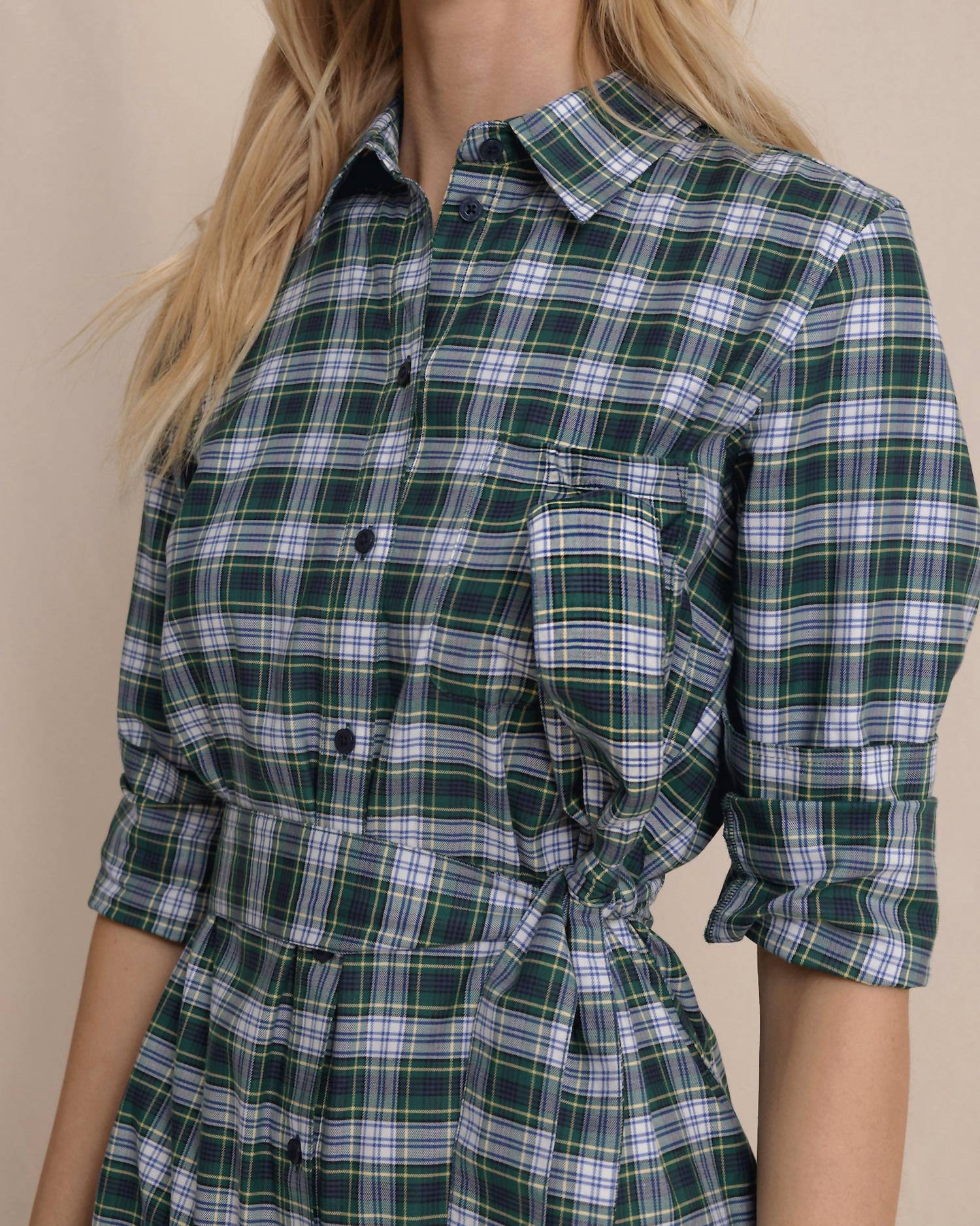 Southern Tide - Trista Gordan Tartan Shirt Dress