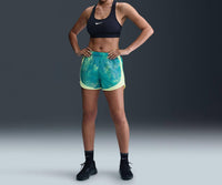 NIKE Women's Tempo Lined Dri Fit 3in Shorts in turquoise - women's shorts - alternate view