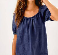 Lilly Pulitzer Calais Short Sleeve Top in sapphire pool - women's blouse - view 4