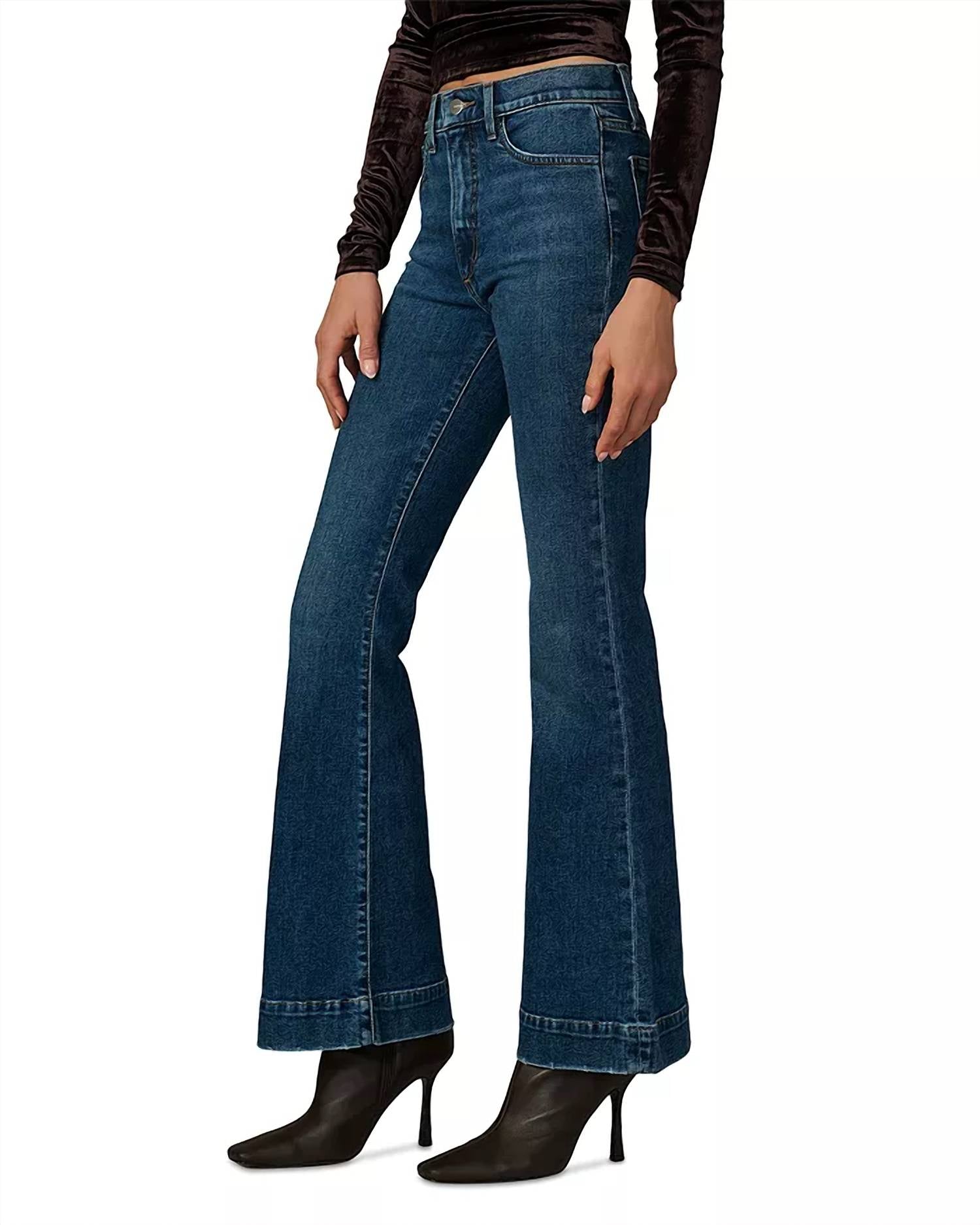 Joe's Jeans Molly High Rise Flare Leg Jeans in regalia - women's jeans - alternate view