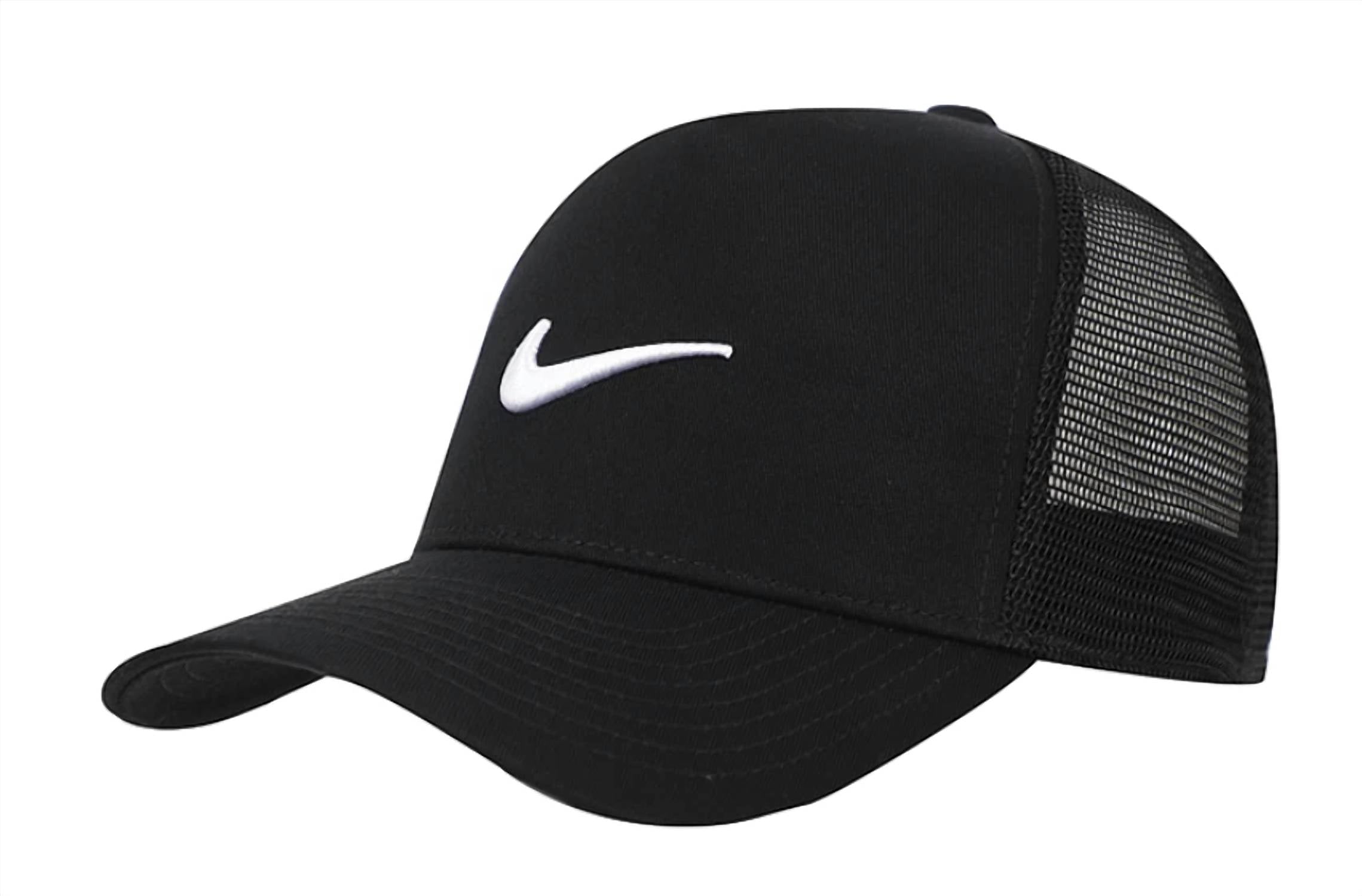 NIKE Structured Trucker Cap Casual Sports Lifestyle Hat in work blue work blue white - women's hat
