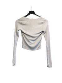 LAmade Women's Sweet V Cardigan in grey - women's cardigan - detail view