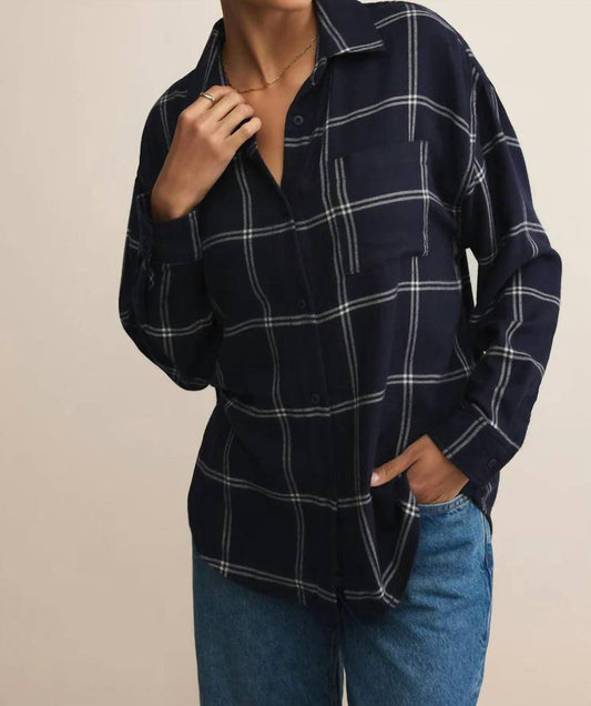 Z Supply - River Plaid Button Up Top